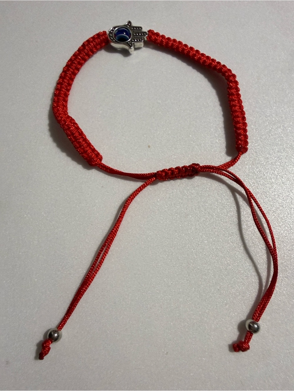 Red Hamsa Cord Bracelet - Women's Protective Charm